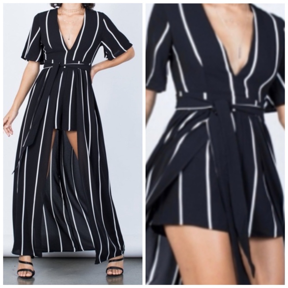 Black and White Romper